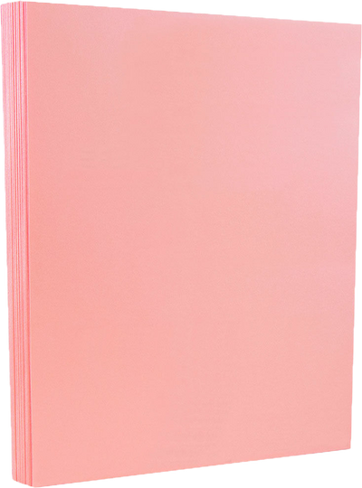 Pink Vellum 65lb 8 1/2 x 11 Cardstock