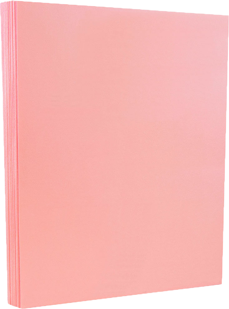 Pink Vellum 65lb 8 1/2 x 11 Cardstock