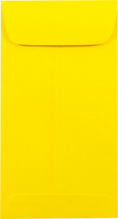 Yellow 24lb #7 Coin Envelopes (3 1/2 x 6 1/2)