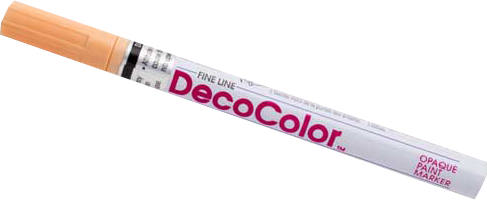 Pastel Peach Fine Line Opaque Paint Markers