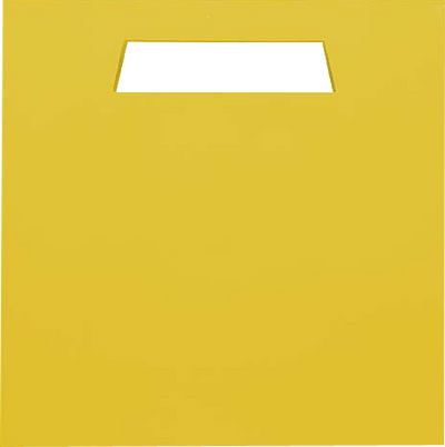 Yellow Large Glossy Gift Bags with Die-Cut Handles (15 x 15 x 5 1/2)