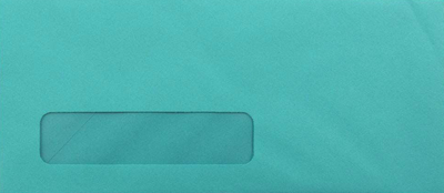 Sea Blue 24lb #10 Window Envelopes (4 1/8 x 9 1/2)