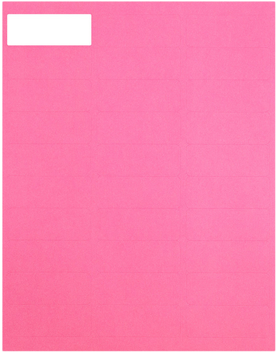 Pink 1 x 2 5/8 Address and 1 x 1 2/3 Circle Labels Set
