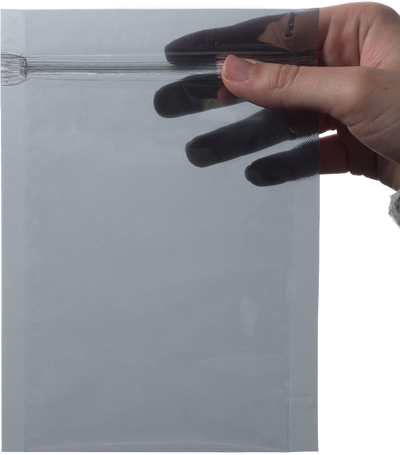 Clear Foil 32lb 4 x 6 Open End Envelopes with Zip Lock