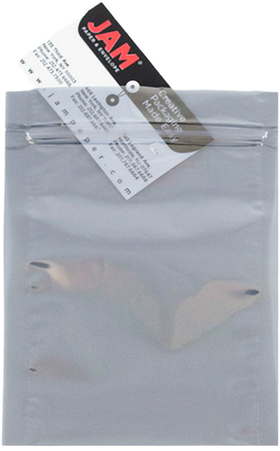 Clear Foil 32lb 4 x 6 Open End Envelopes with Zip Lock