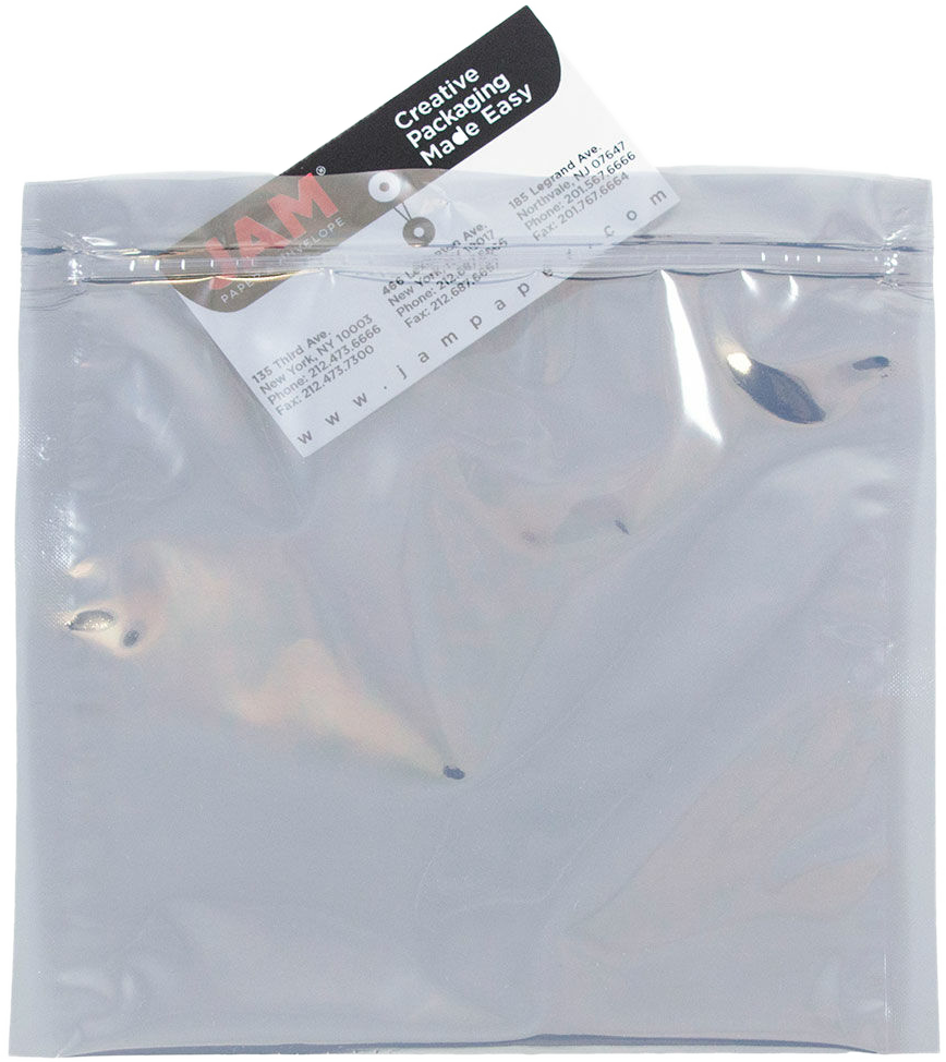 Clear Foil 32lb 6 x 6 Square Envelopes with Zip Lock