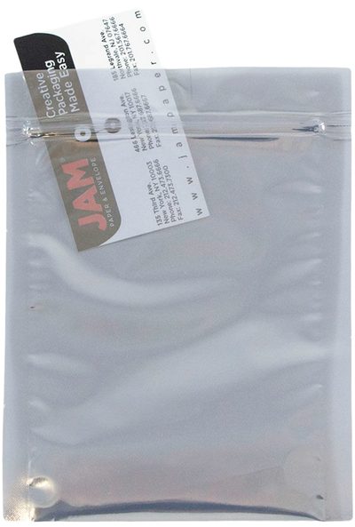 Clear Foil 32lb 6 x 8 Open End Envelopes with Zip Lock