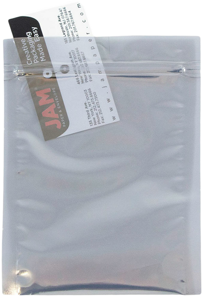 Clear Foil 32lb 9 x 12 Open End Envelopes with Zip Lock