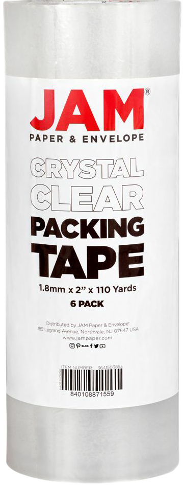 Crystal Clear 660 Yards Industrial Strength Packing Tape - 6 Pack