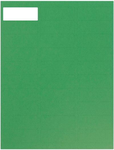 Green 1 x 2 5/8 Address and 1 x 1 2/3 Circle Labels Set