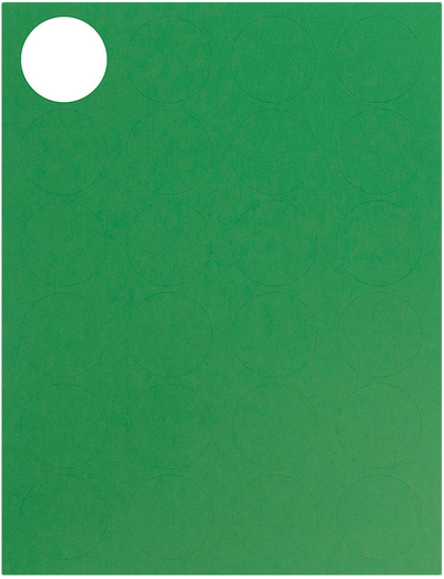Green 1 x 2 5/8 Address and 1 x 1 2/3 Circle Labels Set
