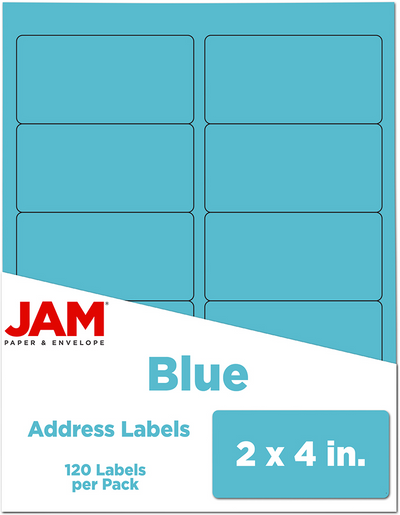 Blue 2 x 4 Address Labels
