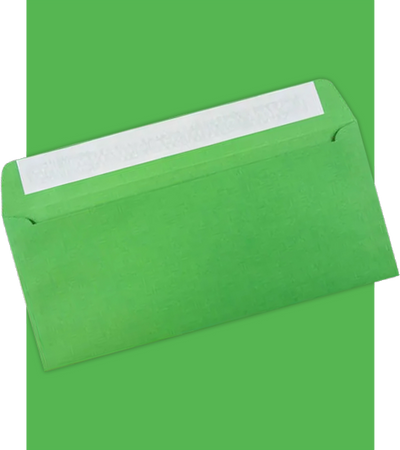 Bright Green #10 Stationery Set - 100 Pack