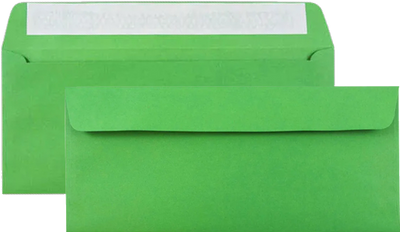 Bright Green #10 Stationery Set - 100 Pack