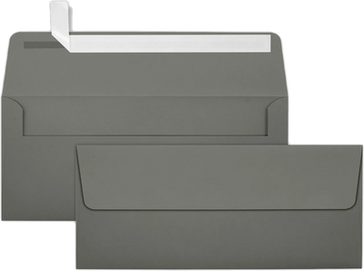 Dark Gray #10 Stationery Set - 50 Pack
