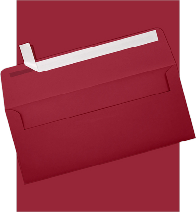 Dark Red  #10 Stationery Set - 50 Pack