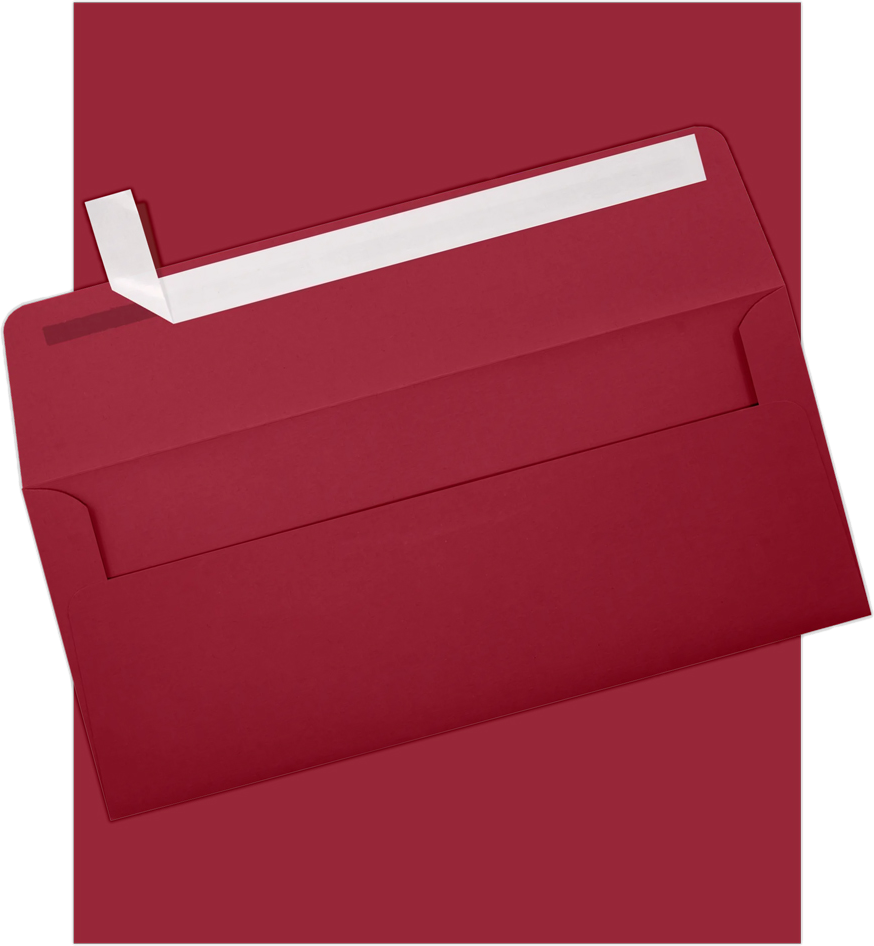 Dark Red  #10 Stationery Set - 50 Pack