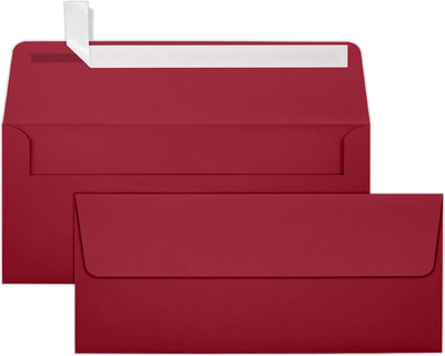 Dark Red  #10 Stationery Set - 50 Pack