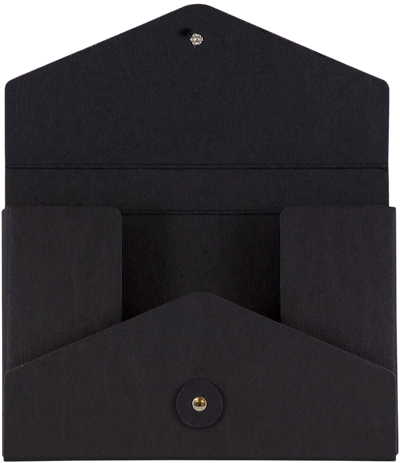 Black Kraft 5 1/2 x 8 1/2 x 1 Button and String Video Portfolios