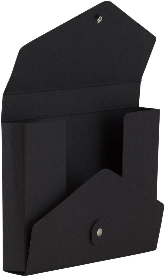 Black Kraft 5 1/2 x 8 1/2 x 1 Button and String Video Portfolios