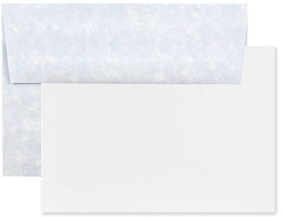 Blue Parchment A2 Stationery Set - 25 Pack