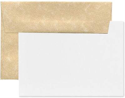 Brown Parchment A2 Stationery Set - 25 Pack