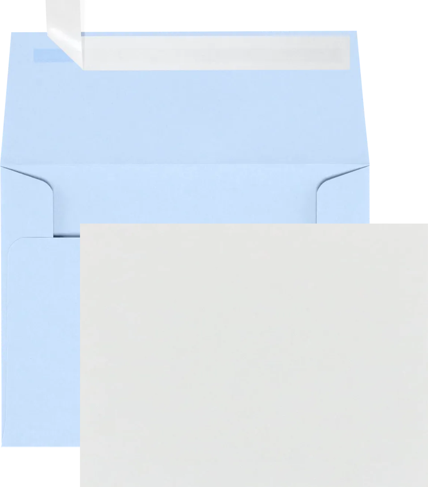 Baby Blue A2 Stationery Set - 25 Pack