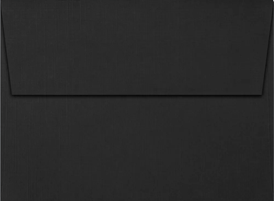 Black Linen A7 Stationery Set - 25 Pack