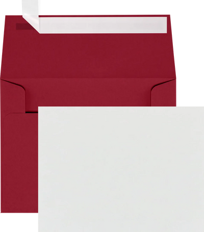 Dark Red A2 Stationery Set - 25 Pack