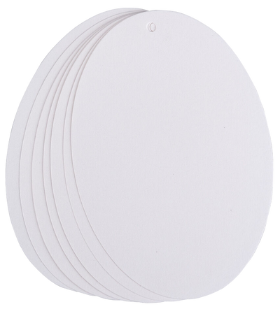 White Large Oval Gift Tags (2 3/4 x 4) - 10 Pack