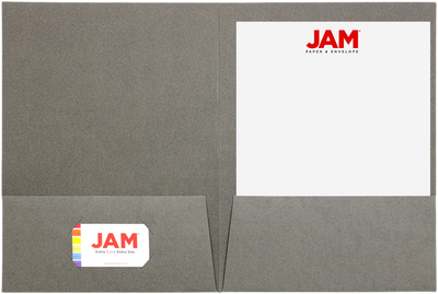 Gray Linen 9 x 12 Folders