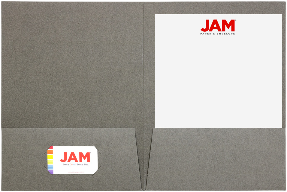 Gray Linen 9 x 12 Folders