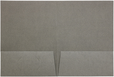 Gray Linen 9 x 12 Folders