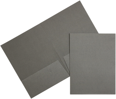 Gray Linen 9 x 12 Folders