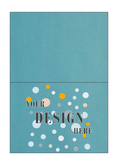 Blue Laid 100lb Panel A1 Foldover Cards (3 1/2 x 4 7/8)