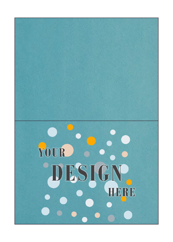 Blue Laid 100lb Panel A1 Foldover Cards (3 1/2 x 4 7/8)