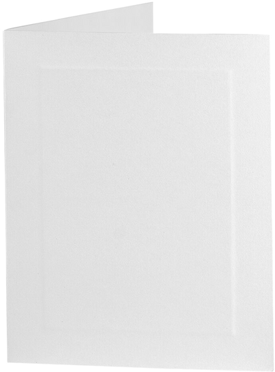 White 65lb A2 Panel Foldover Cards (4 1/4 x 5 1/2)