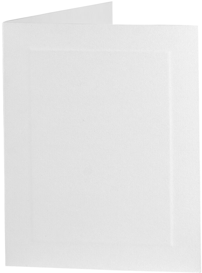 White 65lb A2 Panel Foldover Cards (4 1/4 x 5 1/2)