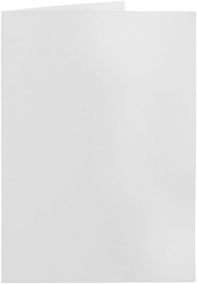 White 65lb A6 Foldover Cards (4 5/8 x 6 1/4)