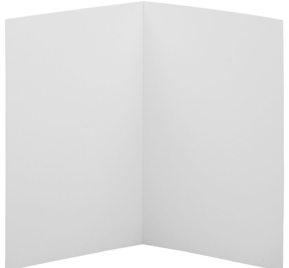 White 65lb A6 Foldover Cards (4 5/8 x 6 1/4)