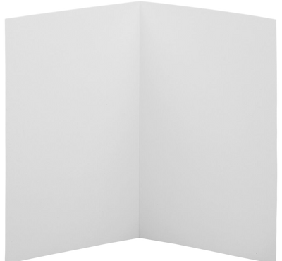 White 65lb A6 Foldover Cards (4 5/8 x 6 1/4)