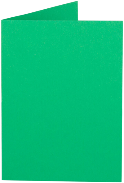 Holiday Green 100lb 4 x 5 7/16 Foldover Cards
