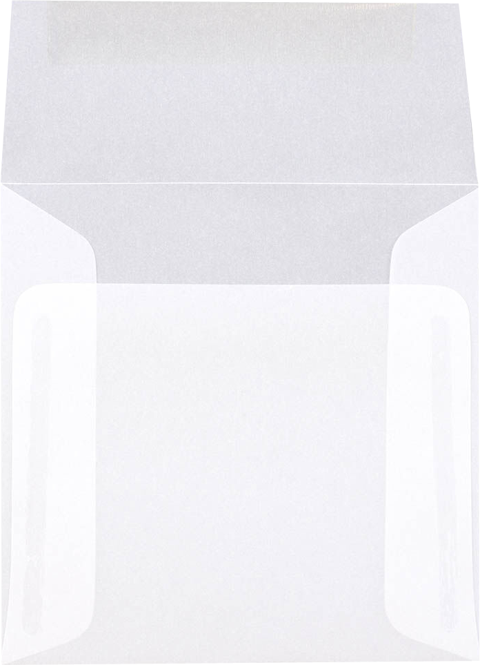 Clear Translucent 30lb 5 x 5 Square Envelopes