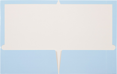 Glossy Baby Blue 9 x 12 Standard Folders