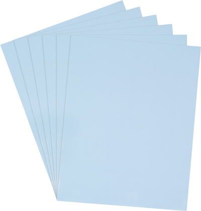 Glossy Baby Blue 9 x 12 Standard Folders