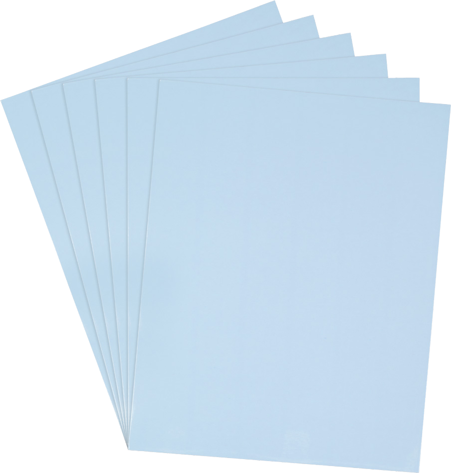 Glossy Baby Blue 9 x 12 Standard Folders