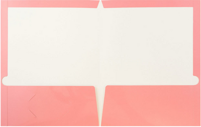 Glossy Baby Pink 9 x 12 Standard Folders
