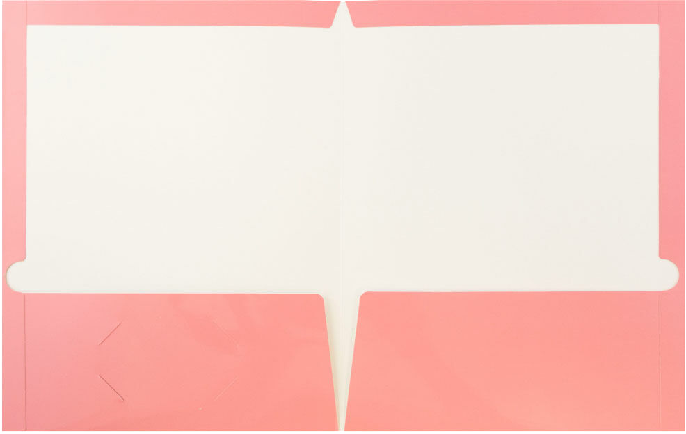 Glossy Baby Pink 9 x 12 Standard Folders