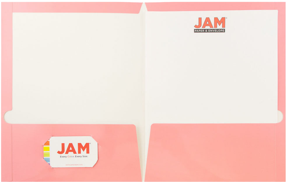 Glossy Baby Pink 9 x 12 Standard Folders