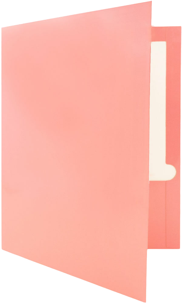 Glossy Baby Pink 9 x 12 Standard Folders